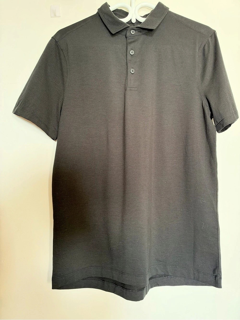 lululemon Metal Vent Tech Polo Shirt Black Polo Shirt